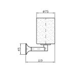 Zucchetti Bellagio Uchwyt Kubka ceramiczny ZAC513