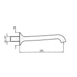      Zucchetti Bellagio wylewka wannowa chrom Z93762 WYPRZEDAŻ MAGAZYNOWA!!