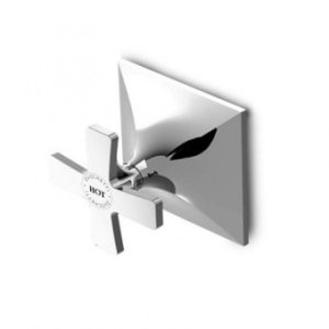 Zucchetti Bellagio Zawór naścienny podtynkowy element zewnętrzny chrom ZB1729